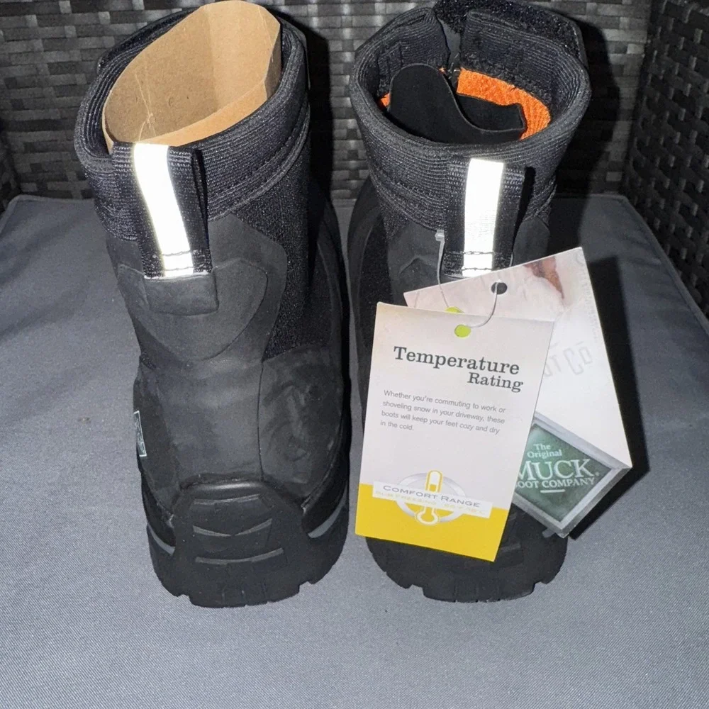 Muck Boot Men's Apex Mid-Zip Boots Black Size 14 NEW‎ Retail $165